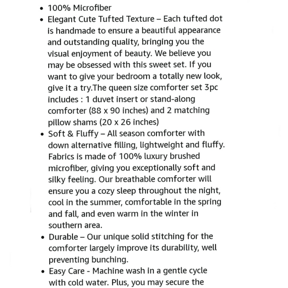 ⭐🆕 Boho white comforter set - Picture 7 of 9